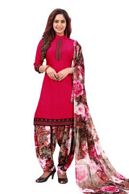 Pink Printed Crepe Salwar 1