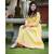 Yellow Cotton Fit and Flare Dress
