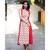 Red Cotton Aline Dress