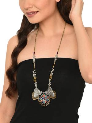 Zerokaata Pablo Traditional Long Beaded Fashion Necklace 4