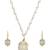 Zerokaata Minimalist Gold Plated Subtle Hints Fashion Necklace Set