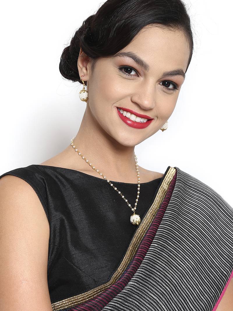Zerokaata Minimalist Gold Plated Subtle Hints Fashion Necklace Set