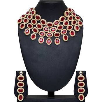 Maroon Necklace Sets 3