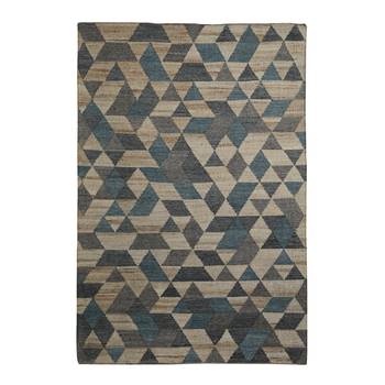 PEQURA Natural Jute Geometric Patterned Hand Woven Carpet 3