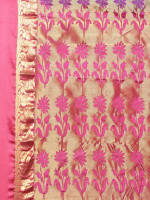 CLASSICATE from the house of The Chennai Silks Women's Blue Pure Kanchipuram Silk Saree With Blouse 2