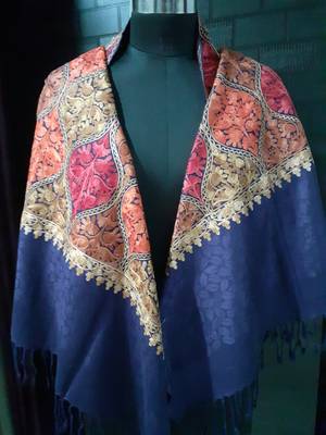 Multicolor Heavy Jaal Shawl 1