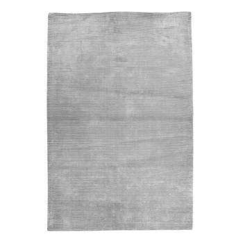 PEQURA Dark Grey Viscose Hand Woven Loop Cut Carpet 3
