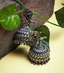 SARANIKA jhumkas (Mint) main image 1