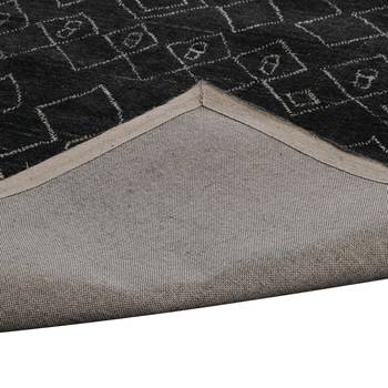 PEQURA Dark Grey Woollen Hand Woven Patterned Tufted Carpet 2