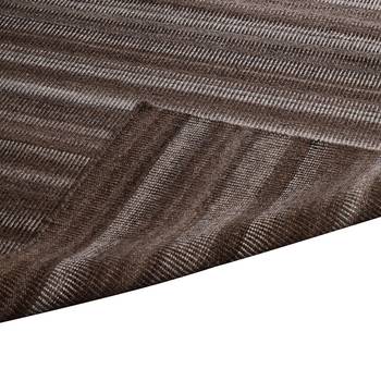 PEQURA Brown Woollen Stripes Patterned Rectangle Hand Woven Carpet 2