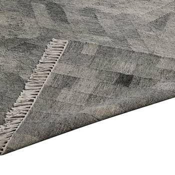 PEQURA Grey Textured Woollen Patterned Hand Woven Carpet 2
