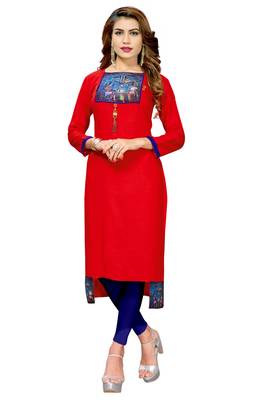 Women'S Multi Color Cotton Designer Kurti 1