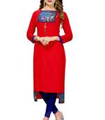 Women'S Multi Color Cotton Designer Kurti