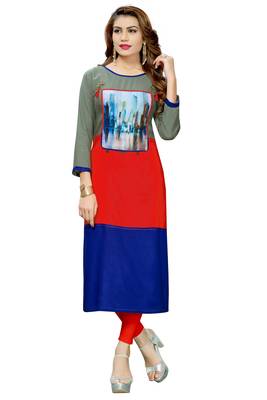 Women'S Multi Color Cotton Designer Kurti 1