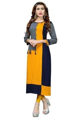 Women'S Multi Color Cotton Designer Kurti 1