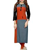 Women'S Multi Color Cotton Designer Kurti