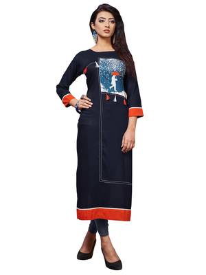 Women'S Multi Color Cotton Designer Kurti 1