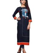 Women'S Multi Color Cotton Designer Kurti