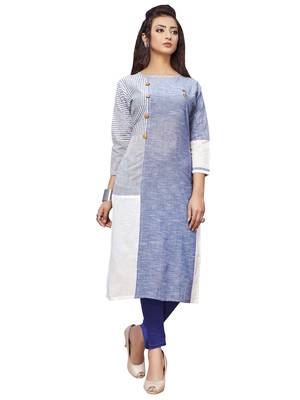 Women'S Multi Color Khadi Cotton Designer Kurti 1