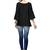 Women'S Black Color Rayon Designer Multi Embrodiery Work Crop Top Kurti