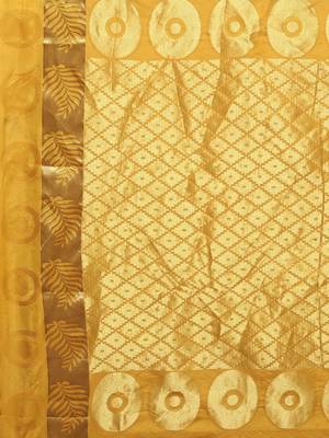 CLASSICATE from the house of The Chennai Silks Women's Green Pure Dharmavaram Silk Saree With Blouse 3