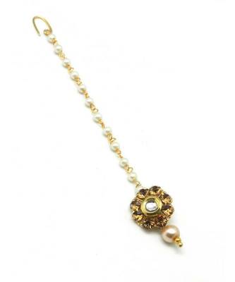 Gold Plated Maang Tikka For Women And Girls 1