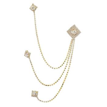 White crystal brooch 1