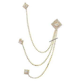 White crystal brooch 4