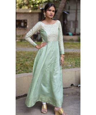 Pastel Bling Bell Dress With Dupatta 2