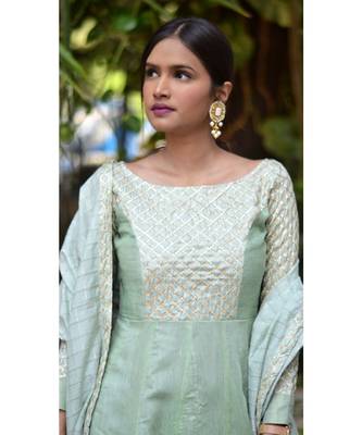 Pastel Bling Bell Dress With Dupatta 3