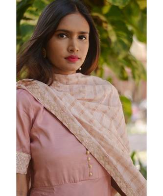 Pastel Pink Gold Dress With Dupatta 4