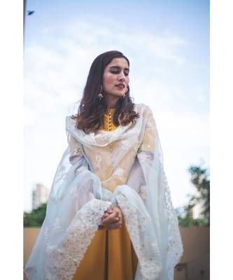Yellow Gold Dress With Dupatta 1