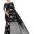 Black Color Art Silk Silver Zari work Saree With Blouse Peice 