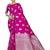 Pink Color Art Silk Silver Zari work Saree With Blouse Peice 