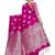 Pink Color Art Silk Silver Zari work Saree With Blouse Peice 
