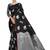 Black Color Art Silk Silver Zari work Saree With Blouse Peice 