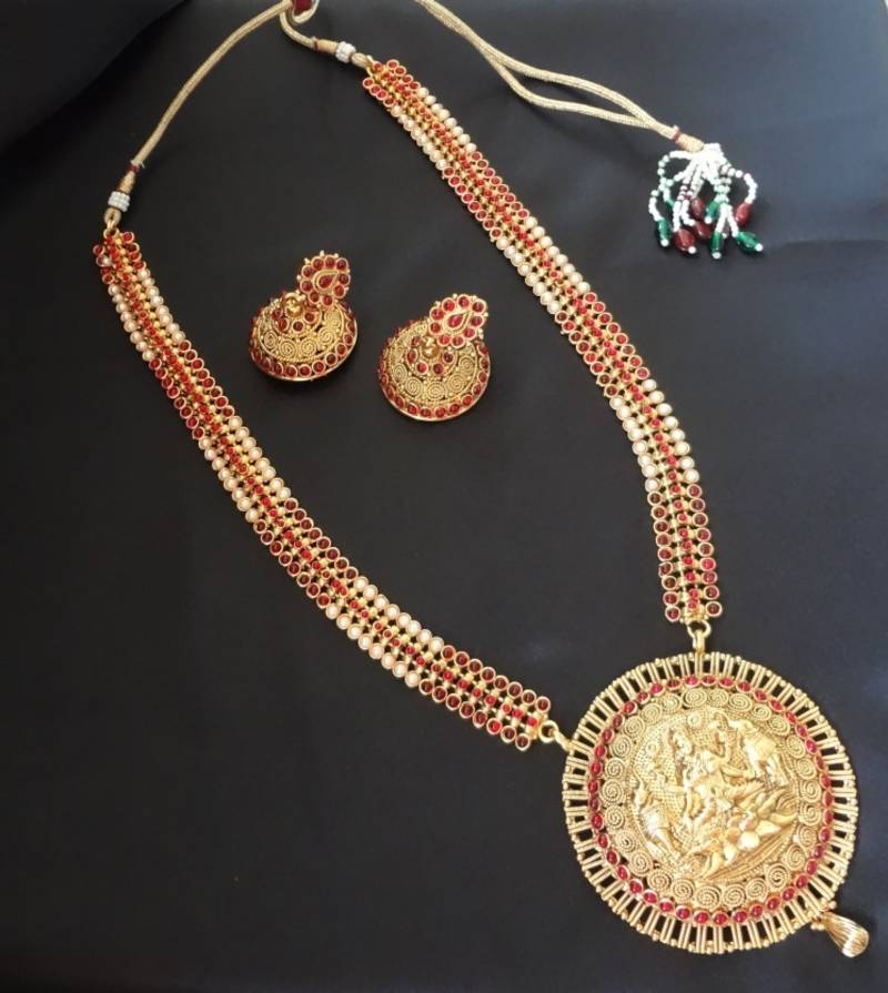 Royal Laxmi Haar with Jhumka's
