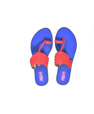 blue and red kolhapuri 1