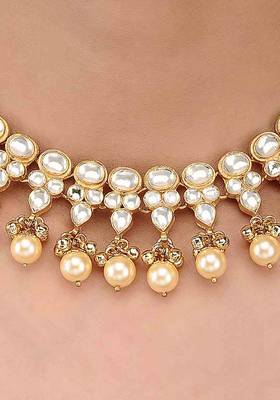 Polki And Pearls Choker 2