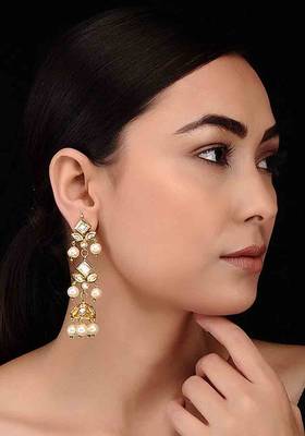 Kundan And Pearls Jhumki 1
