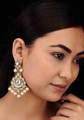 Kundan And Pearls Chandbaali 1