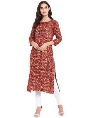 Multicolor printed rayon kurtas and kurtis 2