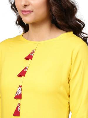 Lemon printed rayon kurtas and kurtis 3