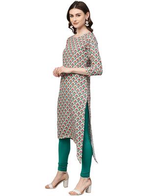 Multicolor printed rayon kurtas and kurtis 3