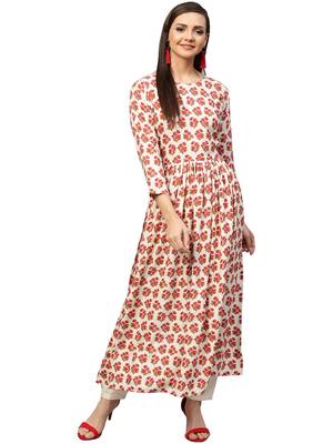 Multicolor printed rayon kurtas and kurtis 1