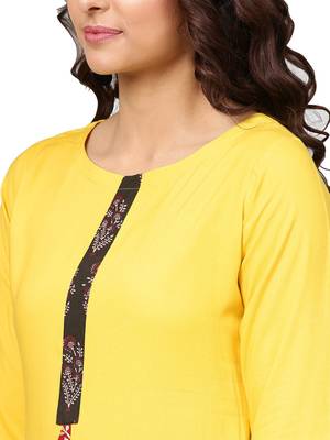 Lemon printed rayon kurtas and kurtis 3