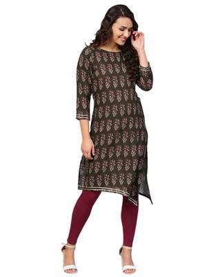 Multicolor printed rayon kurtas and kurtis 2