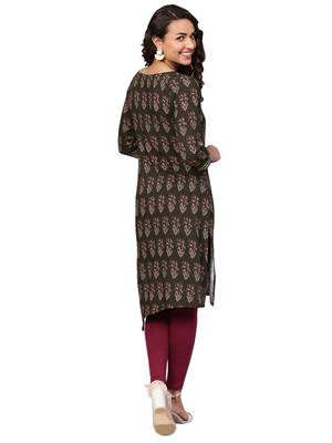 Multicolor printed rayon kurtas and kurtis 4