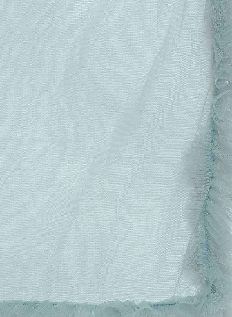 Green Net Ruffle Lehenga Fully Stitched Lehenga With Stitched Blouse & Dupatta