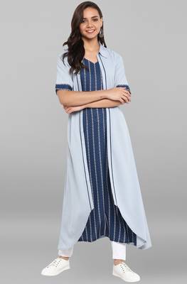 Janasya Multicolor printed crepe kurtas and kurtis 2